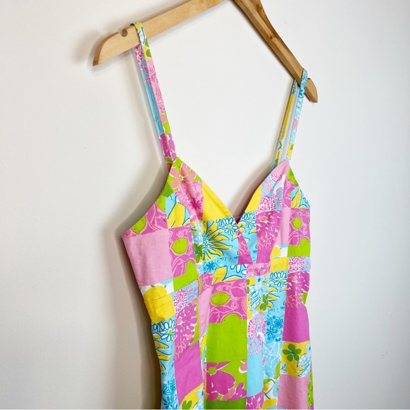 Vintage Lilly Pulitzer Patchwork Dress Size 4 - Picture 6 of 12